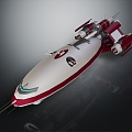 Modern Aircraft Space Plane Space Vehicle Science Fiction Plane 3d model