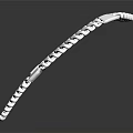 Stylish Silver Necklace with Polished Chain Link Design Fashionable Metal Jewelry Accessory