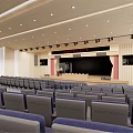 Modern Conference Hall Multifunctional Lecture Hall 3d model