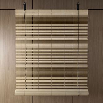 modern venetian blinds bamboo curtain hanging curtain 3d model