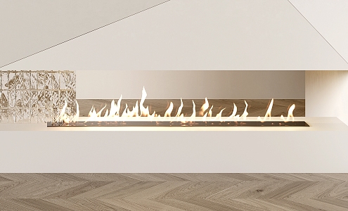 Modern Fireplace 3d model