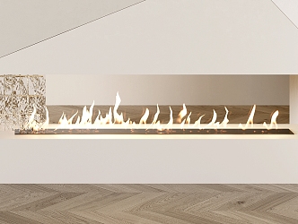 Modern Fireplace 3d model