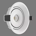 Modern Black Recessed Round LED Downlight Spotlight Interior Ceiling Lighting Fixture 3d model