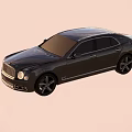 Luxury Silver Bentley Sedan With Four Door Design Sleek Lines And Alloy Wheels