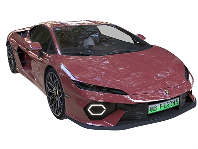 2025 Lamborghini Temerario sports car Super Run 3d model