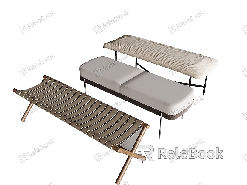 Modern Bench Bench Combination Outdoor Chair Dining Chair model