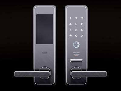 Fingerprint lock password lock model