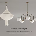 French Elegant Pendant Light With Artistic Lampshade And Beautiful Ceiling Hanging Design