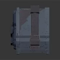 Sturdy Grey Structural Component Featuring Hexagonal Core And Extended Arms