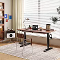 Modern Minimalist Dressing Table Design With Mirror Drawers And Wooden Top