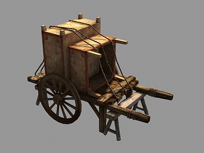 Modern cart 3d model