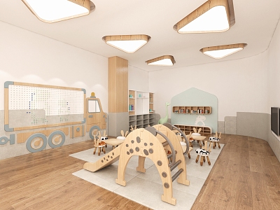 Nordic Kindergarten Classroom 3d model