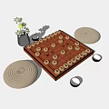 Chinese Chess Futon 3d model