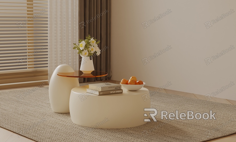 Modern coffee table model