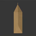 Isolated Brown Kraft Paper Bag With Simple Design On Dark Background