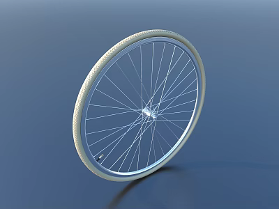 wheel hub wheel bicycle tire 3d model