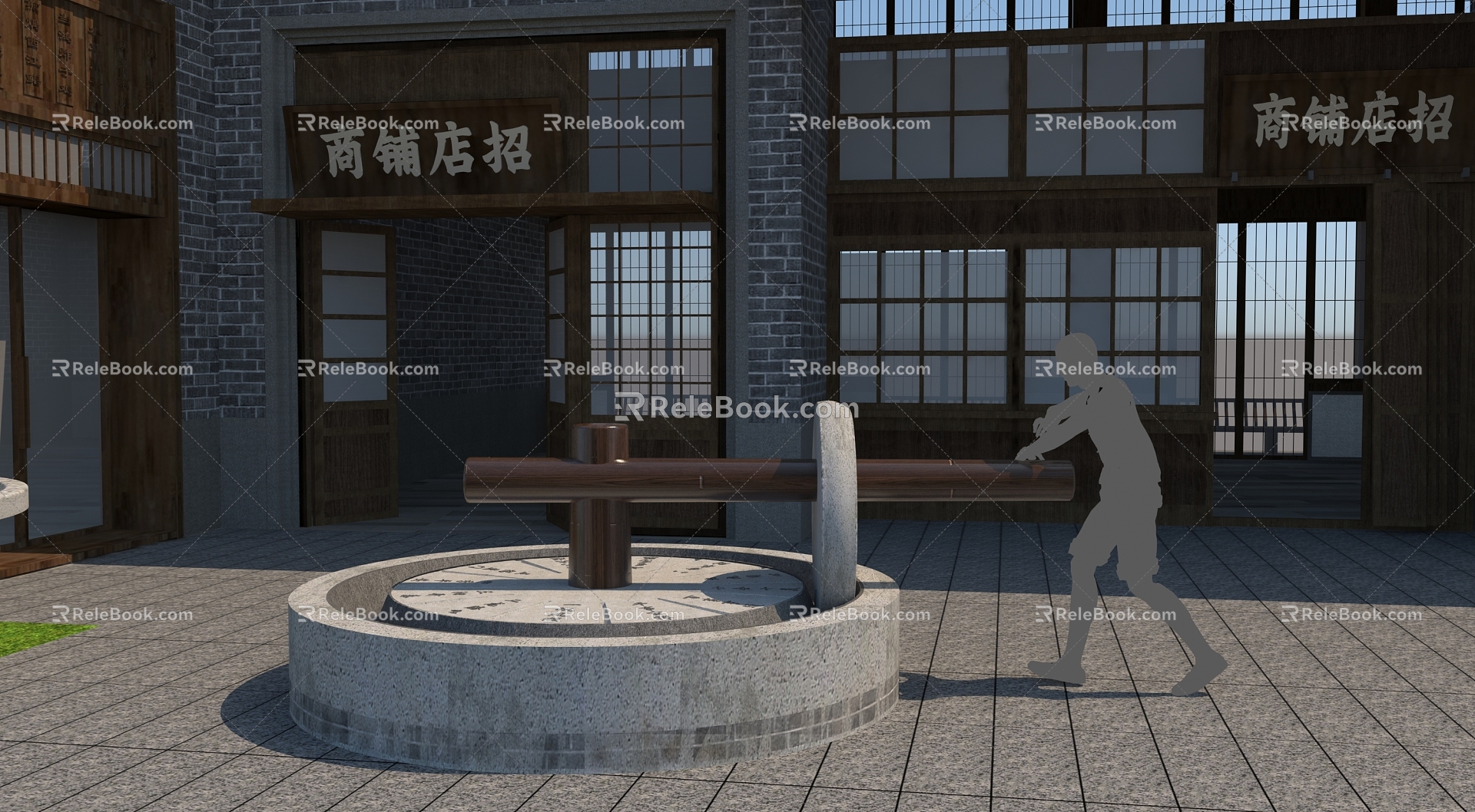 stone mill 3d model