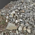 Stone Pile Building Material Pebbles Stone Block Rock Material Scanning Stone 3d model