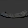 Women's Light Gray Flat Shoes With Bow Decoration And Simple Style
