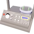 Industrial Laboratory Equipment With Metal Frame Vertical Tubes Circular Platform And Control Panel