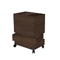 Antique style bedside table side table side table 3d model