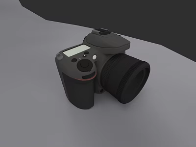 Professional Digital Camera Commercial Equipment With High Resolution Lens And Controls 3d model