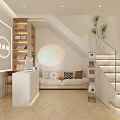 Modern Beauty Salon Interior With Light Sofas Glass Tables Color Palettes And Product Shelves
