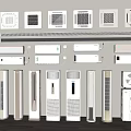 Air conditioning combined vertical air conditioning wall-mounted air conditioning ceiling-mounted central air conditioning air conditioning air outlet air conditioning external unit 3d model