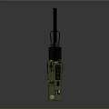Green Handheld Two Way Radios As Daily Use Electrical Communication Devices With Antennas