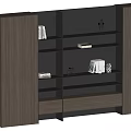 Modern bookcase 3d model