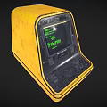 Modern old computer terminal 3d model