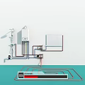 Efficient Heating Pipes System With Water Heater Shower Unit Radiator And Underfloor Coils