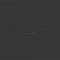 Ancient Wooden Hunting Bow With Arrows Isolated On Gray Background