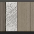 Modern Wooden Wall Paneling With Vertical Slats And Marble Texture Decor