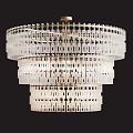Elegant Crystal Chandelier With Multi Layer Circular Design And Transparent Elements 3d model