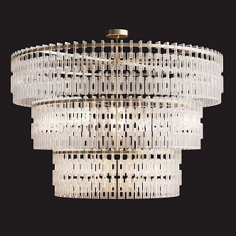 Crystal chandelier 3d model