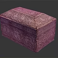 Ornate Carved Decorative Storage Box With Intricate Patterns And Vintage Design Style