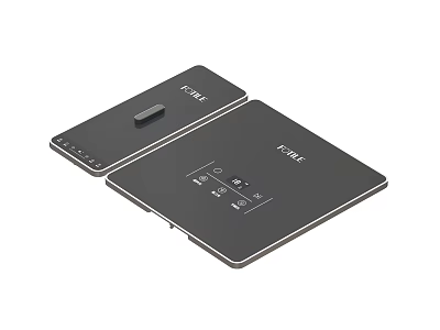 ETUDE Modern Black Kitchen Appliance Control Panels With Functional Buttons and Sleek Design 3d model