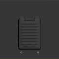 Black Hard Shell Suitcase With Telescopic Handle And Rolling Wheels For Travel