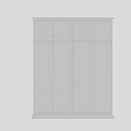 Sleek Entryway Cabinet Sideboard With White Doors Gold Handles And Modern Design