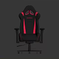 Black and Pink Gaming Chair With Ergonomic Reclining Backrest Adjustable Armrests Swivel Base