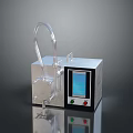Stainless Steel Laboratory Equipment with Transparent Tube Digital Display and Control Panel