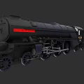 Vintage Black Steam Train Model With Red Logo Number 60163 Classic Design And Detailed Wheels