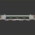 Detailed 3D Model of Industrial Mechanical Structure With Gray And Red Components