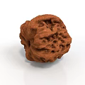 Wooden Stone Decorative Piece With Natural Textured Surface And Spherical Shape
