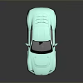 Light Green Sports Car With Sleek Aerodynamic Body Black Alloy Wheels Modern Exterior Design