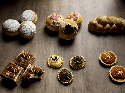 Modern Bread Cake model