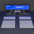MORE 2019 Data Summit Stage Setup With Colorful POWER Letters And Company Logos