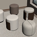 Modern Dressing Stool 3d model