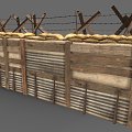 Trench wire 3d model